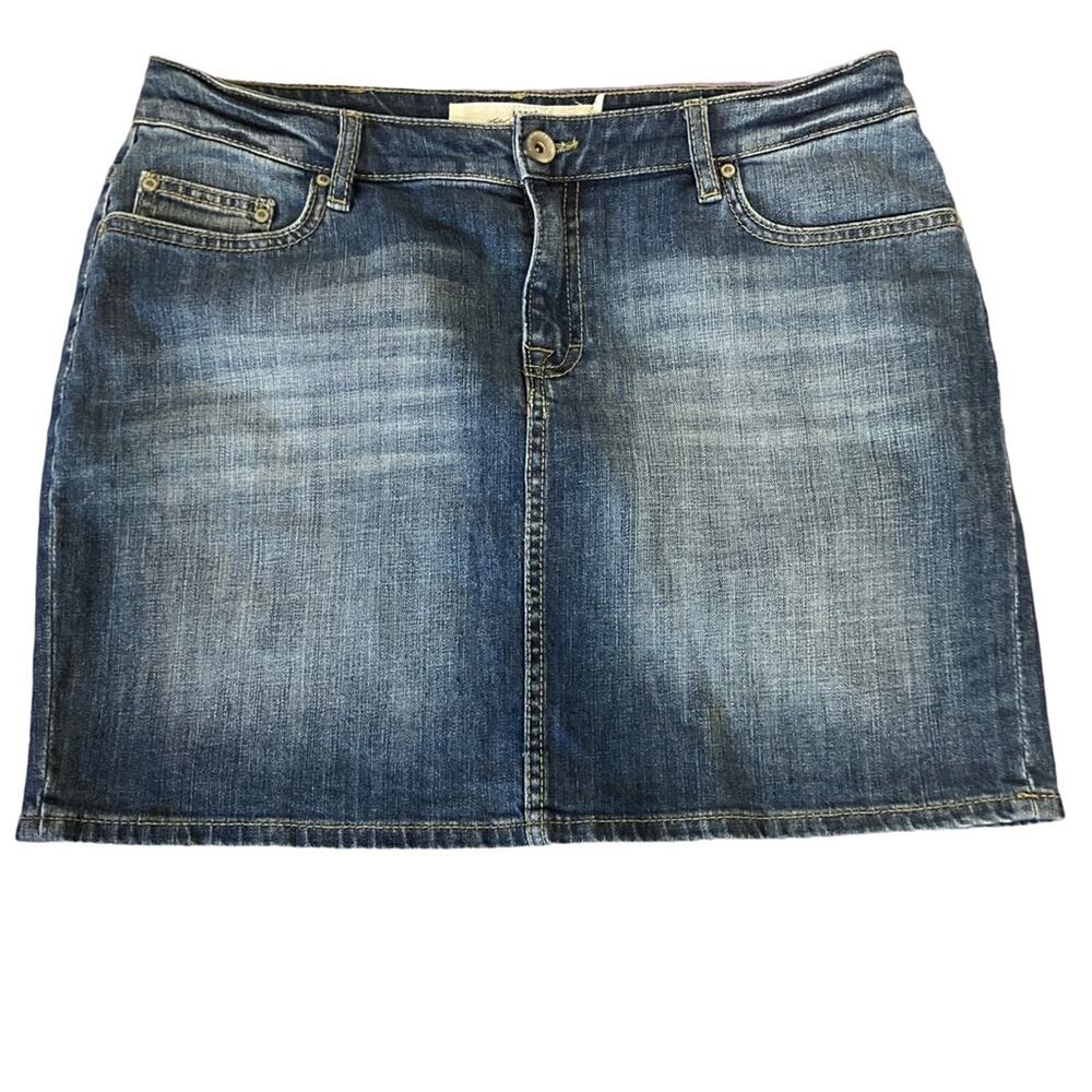 H&M Blue Denim Mini Skirt (14)